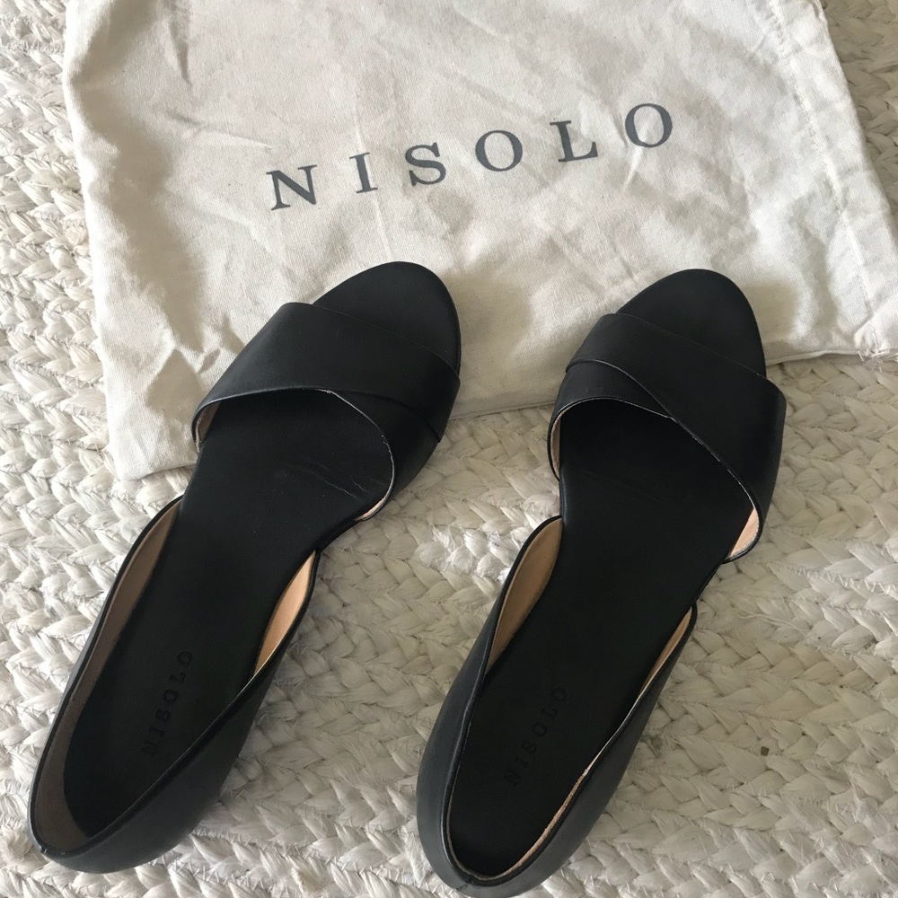 Nisolo Mia Peeptoe Ballerina Flat